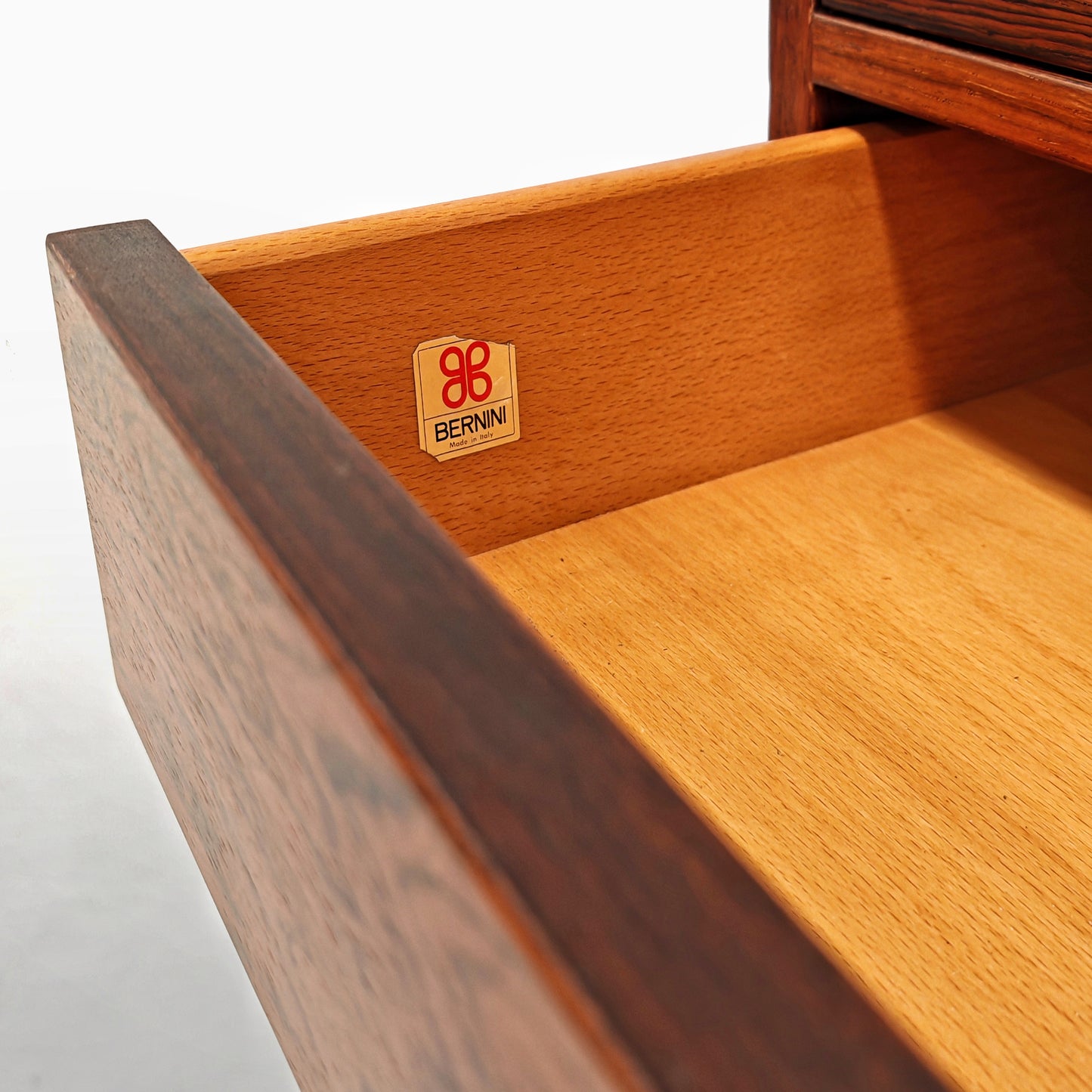 Comò cassettiera in legno G. Frattini per Bernini anni 50