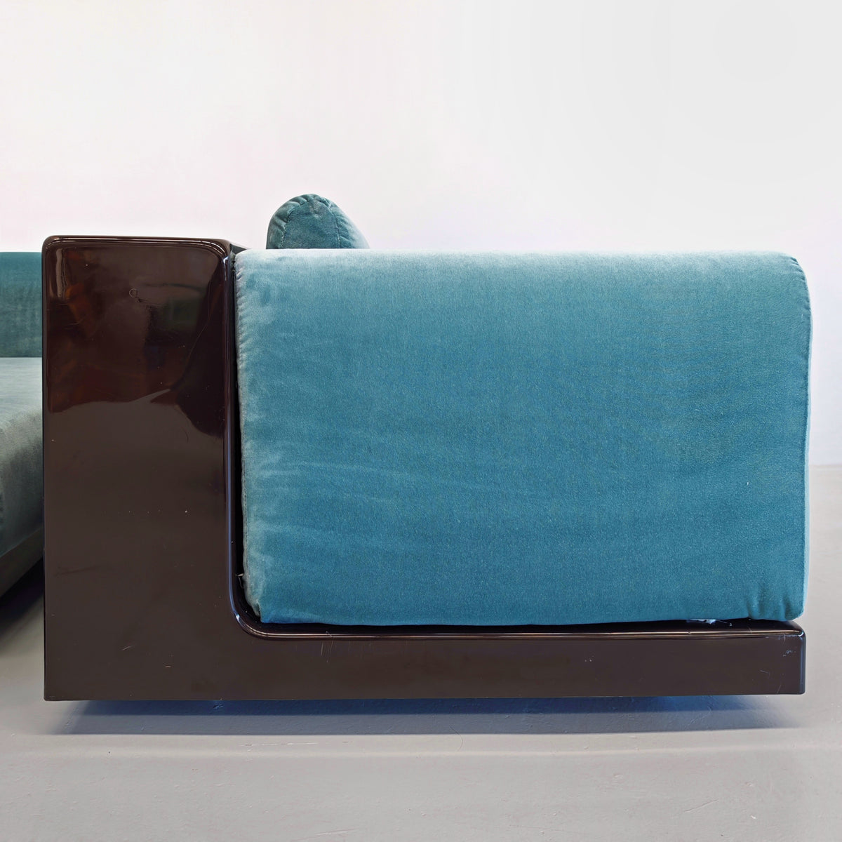 Paire de fauteuils en velours bleu ciel mod. « Gradual » Cini Boeri pour Gavina années 70