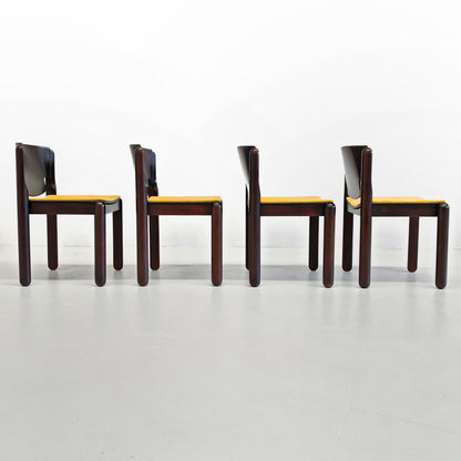 Ensemble de 4 chaises Modèle 122 Vico Magistretti pour Cassina, années 70