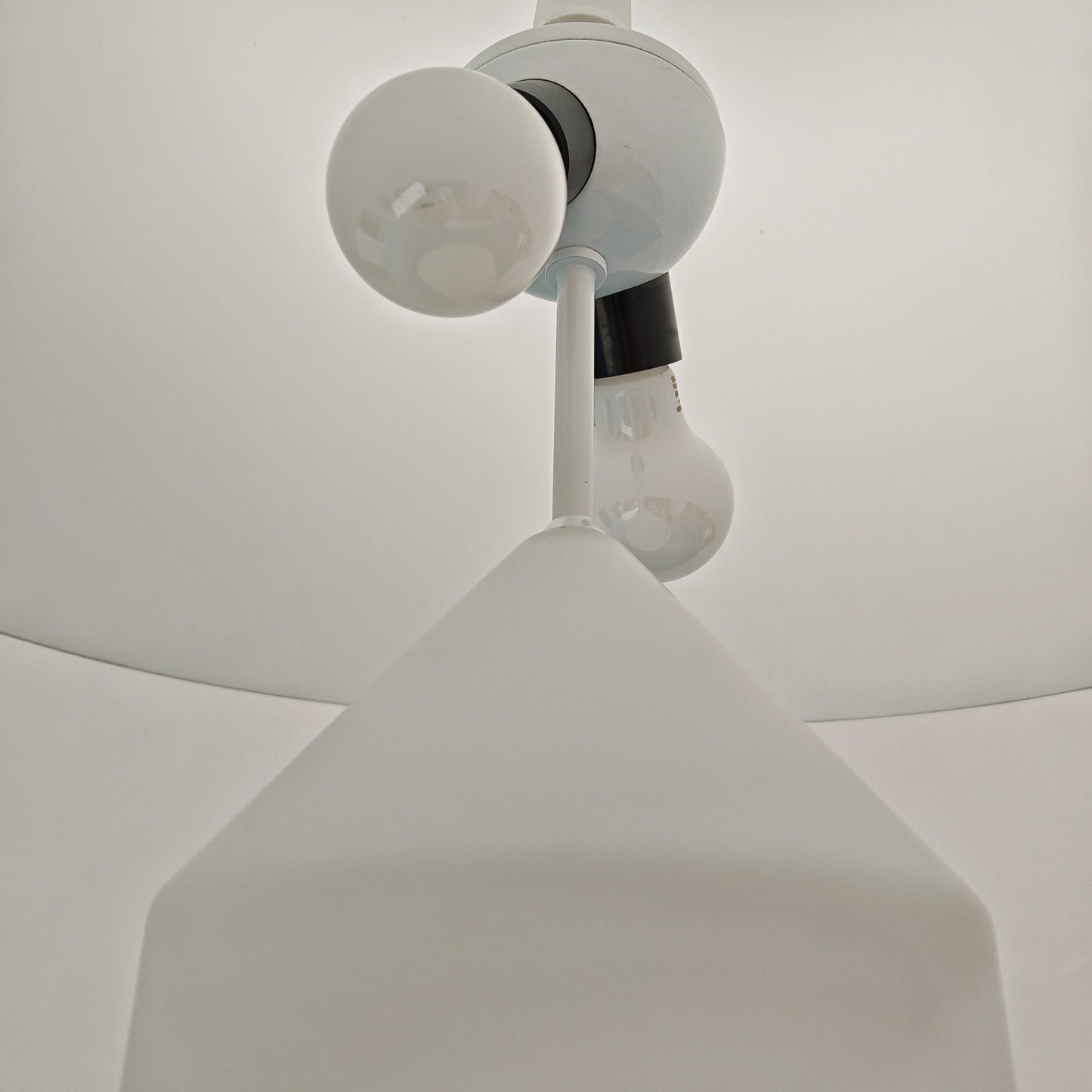 Lampada Atollo (Grande) Vico Magistretti per Oluce Vetro Bianco