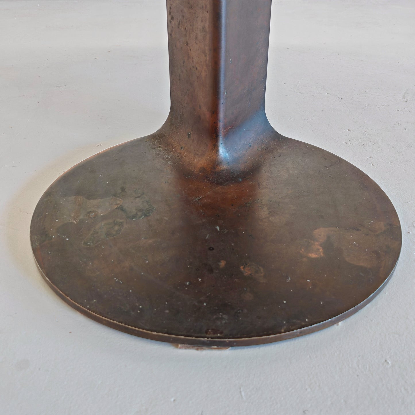 Tavolo Tondo in Vetro modello TL 59 Afra e Tobia Scarpa per Poggi anni 70