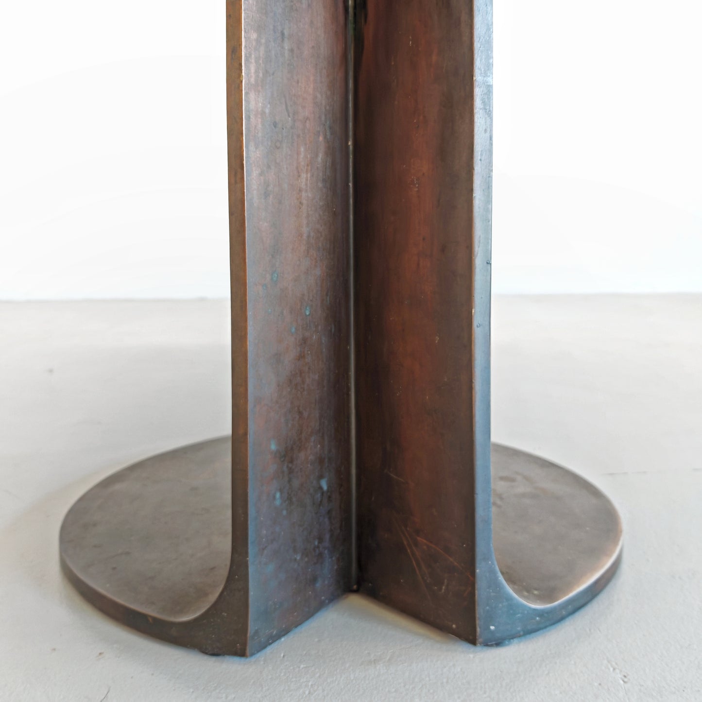 Tavolo Tondo in Vetro modello TL 59 Afra e Tobia Scarpa per Poggi anni 70