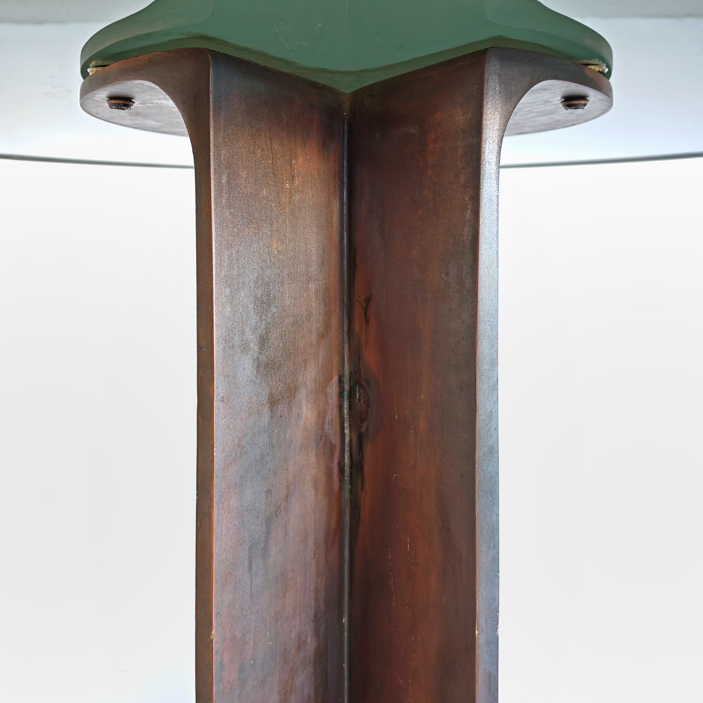 Tavolo Tondo in Vetro modello TL 59 Afra e Tobia Scarpa per Poggi anni 70