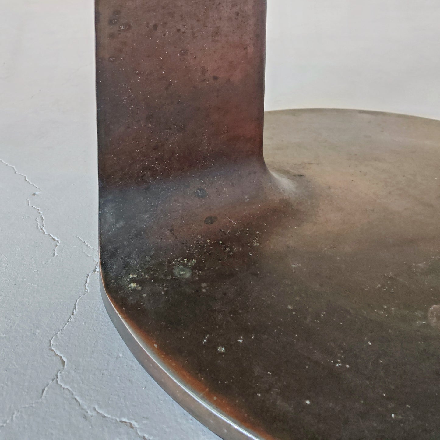 Tavolo Tondo in Vetro modello TL 59 Afra e Tobia Scarpa per Poggi anni 70