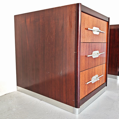 Coppia comodini in legno vintage anni 70