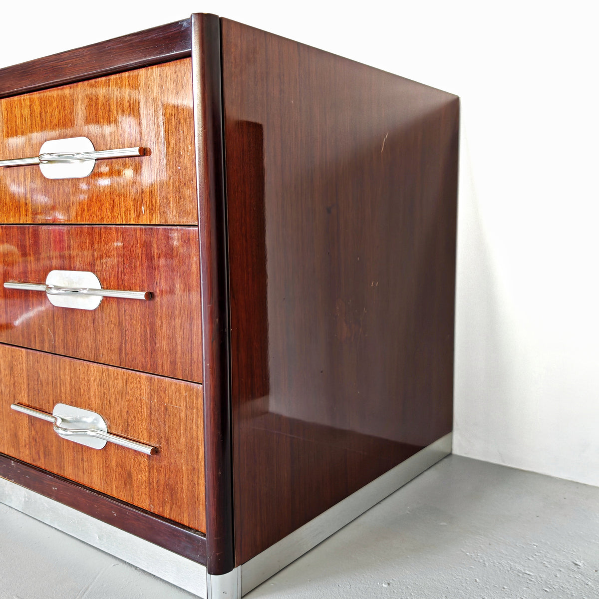 Coppia comodini in legno vintage anni 70