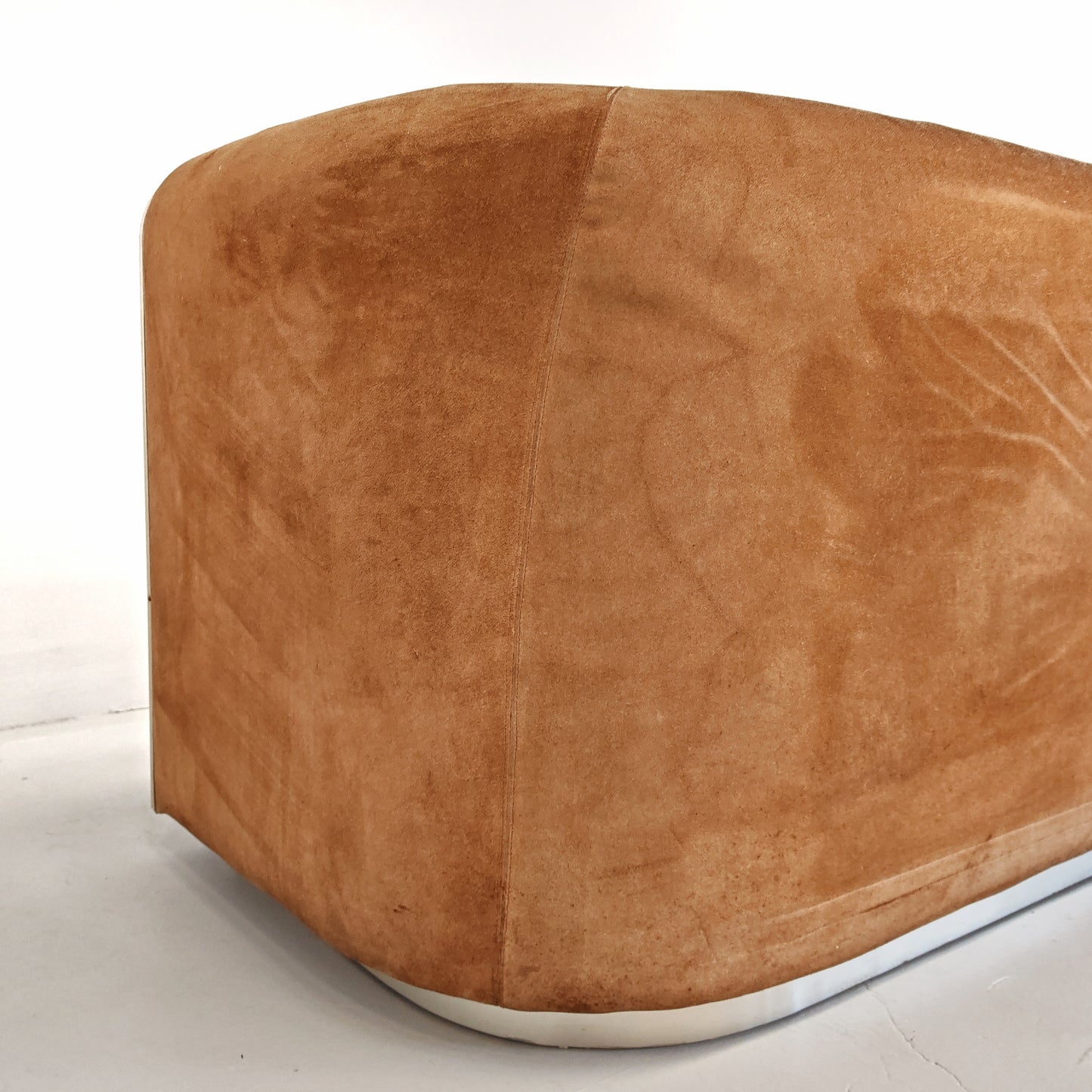 Comò cassettiera in suede vintage anni 70