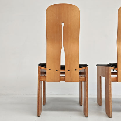Paire de chaises 765 de Carlo Scarpa pour Bernini, années 70