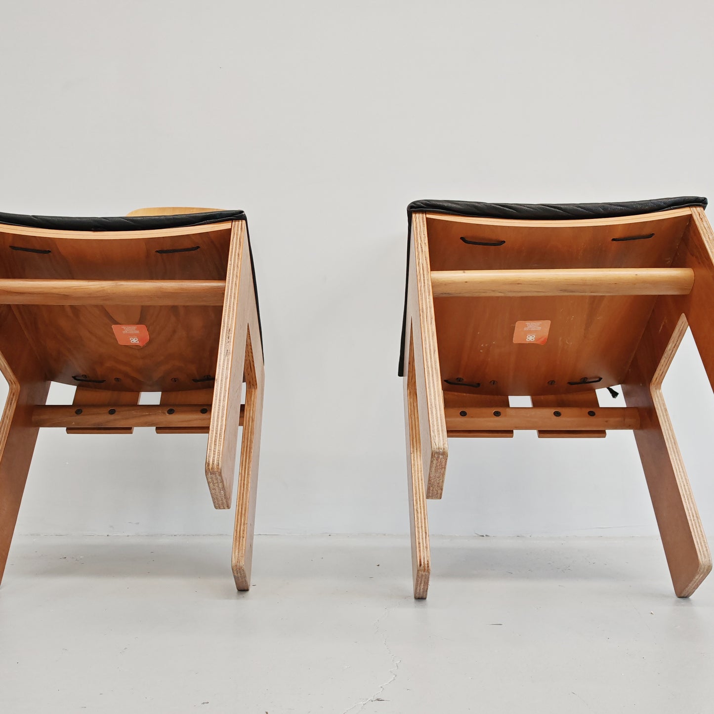 Coppia sedie 765 Carlo Scarpa per Bernini anni 70