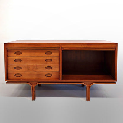 Sideboard Credenza in legno chiaro vintage anni 60 Attribuita a Gianfranco Frattini (B)