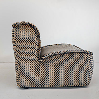 Canapé modulaire en velours optical mod. Calida, Arch. Giudici pour COIMA, années 70