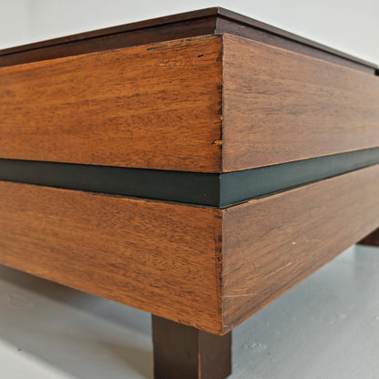 Table basse rectangulaire en bois Claudio Salocchi pour Sormani, années 60