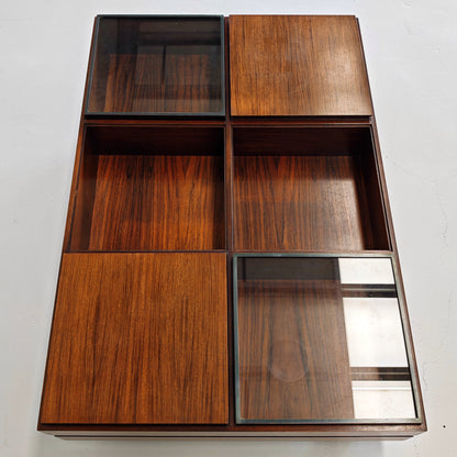Table basse rectangulaire en bois Claudio Salocchi pour Sormani, années 60
