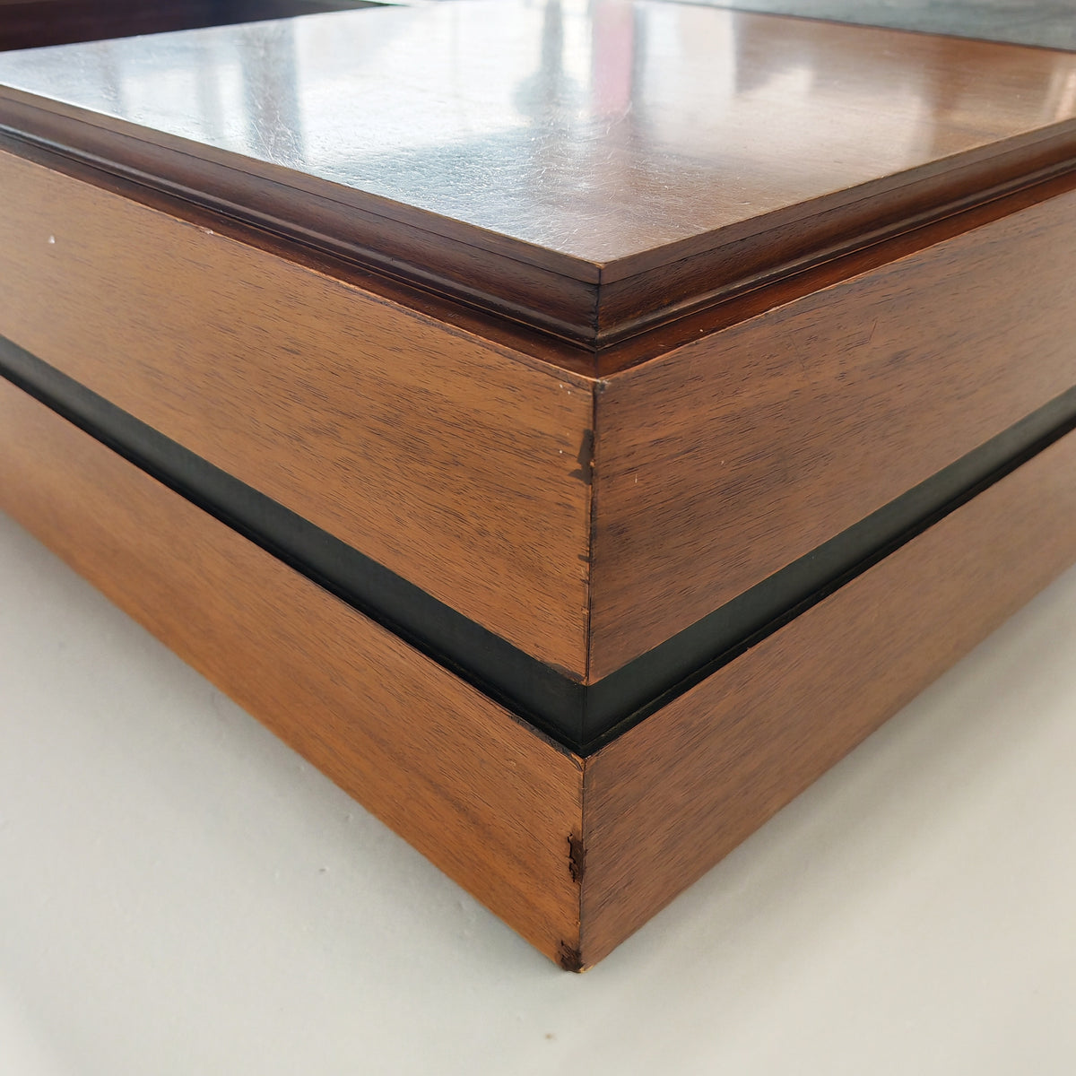 Table basse rectangulaire en bois Claudio Salocchi pour Sormani, années 60