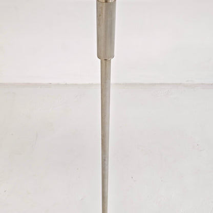 Lampada da terra vintage in vetro bianco anni 60