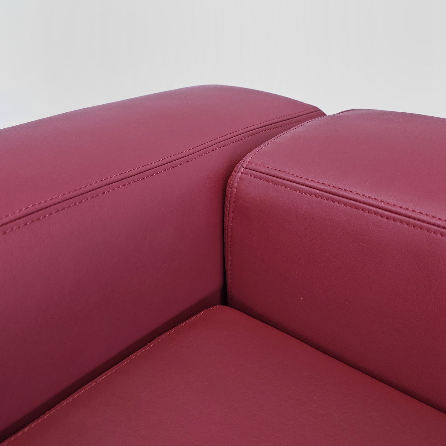 Divano Daybed mod. 711 Tito Agnoli per Cinova Pelle nuova Rosso chianti