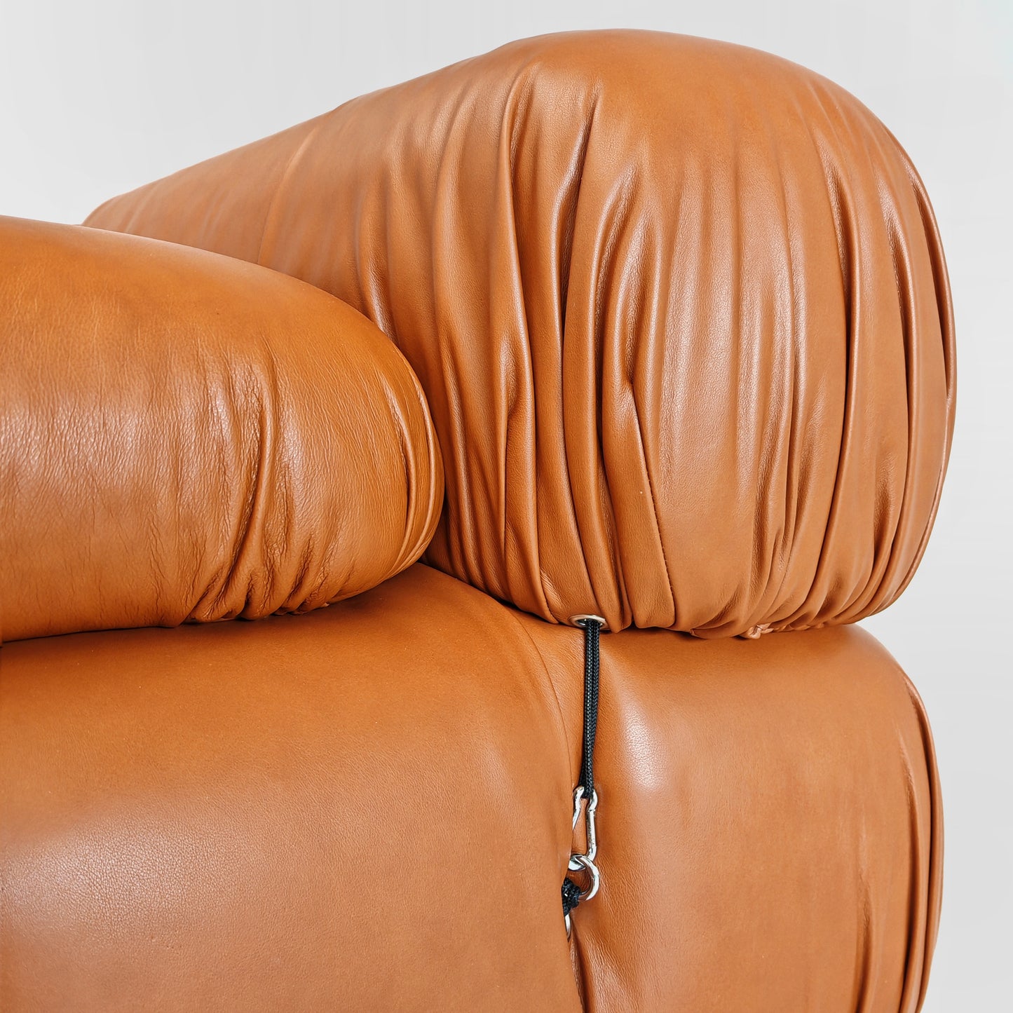 Divano 5 moduli Camaleonda Mario Bellini per B&B Pelle nuova Cognac