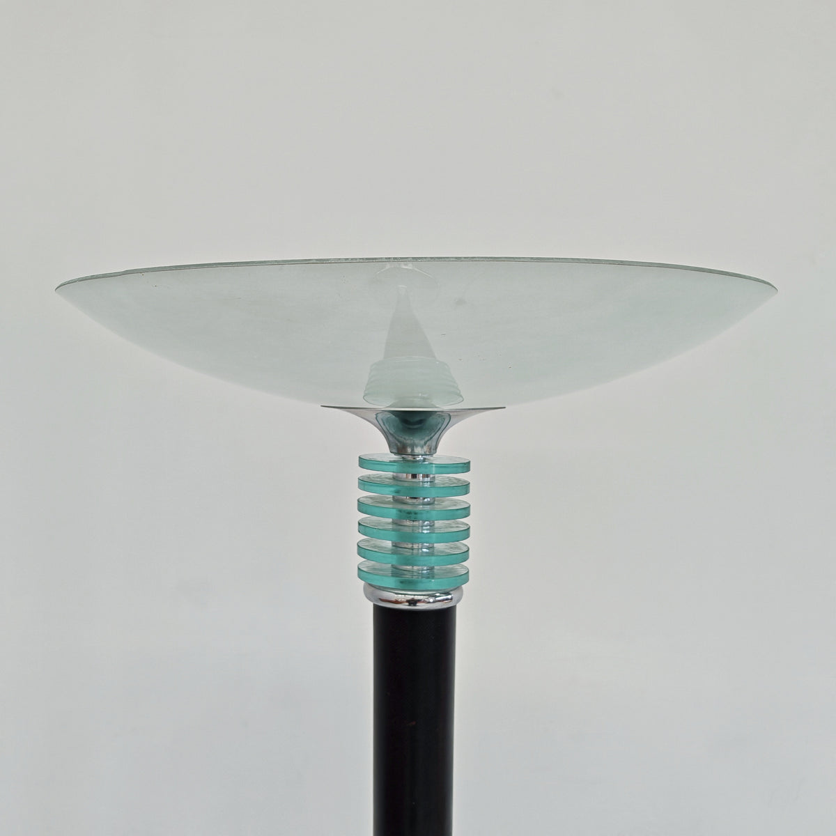 Lampada Art Déco francese anni ’20 piantana vintage torchière vetro satinato