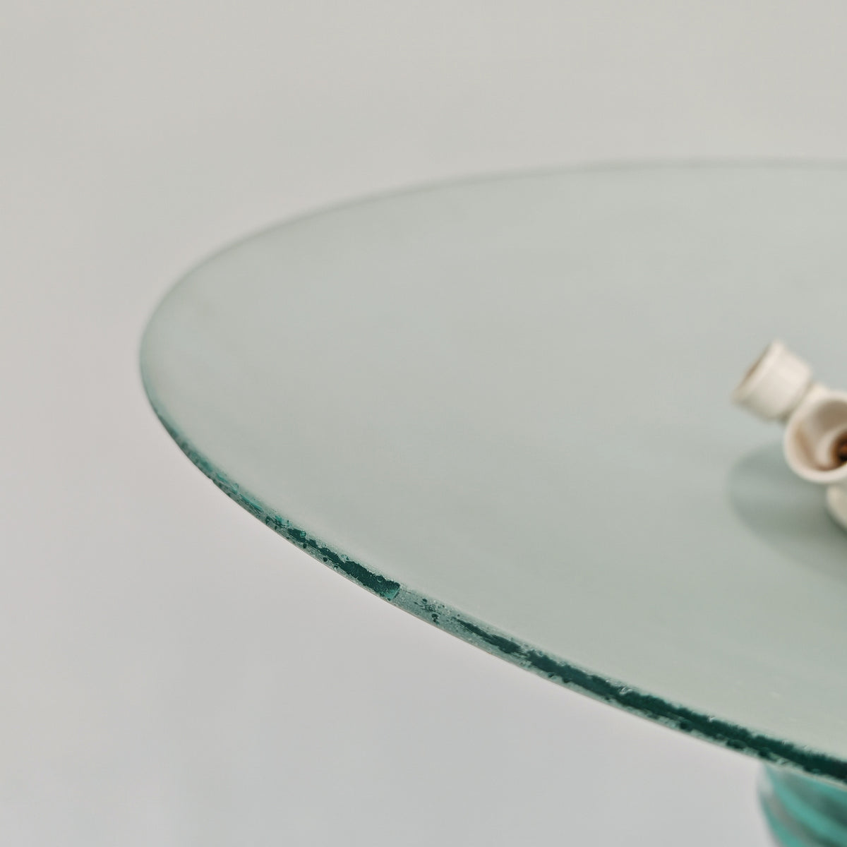 Lampada Art Déco francese anni ’20 piantana vintage torchière vetro satinato