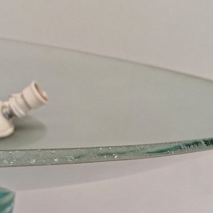 Lampada Art Déco francese anni ’20 piantana vintage torchière vetro satinato