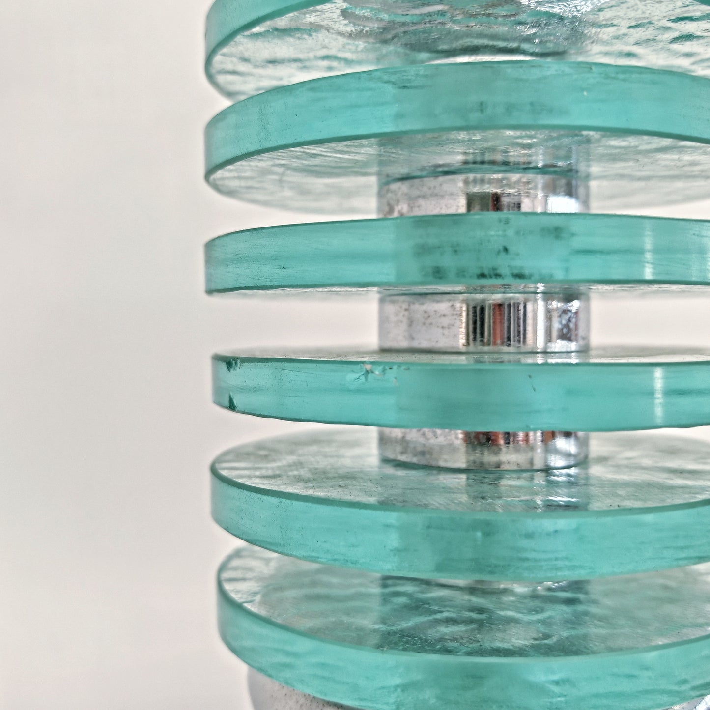 Lampada Art Déco francese anni ’20 piantana vintage torchière vetro satinato