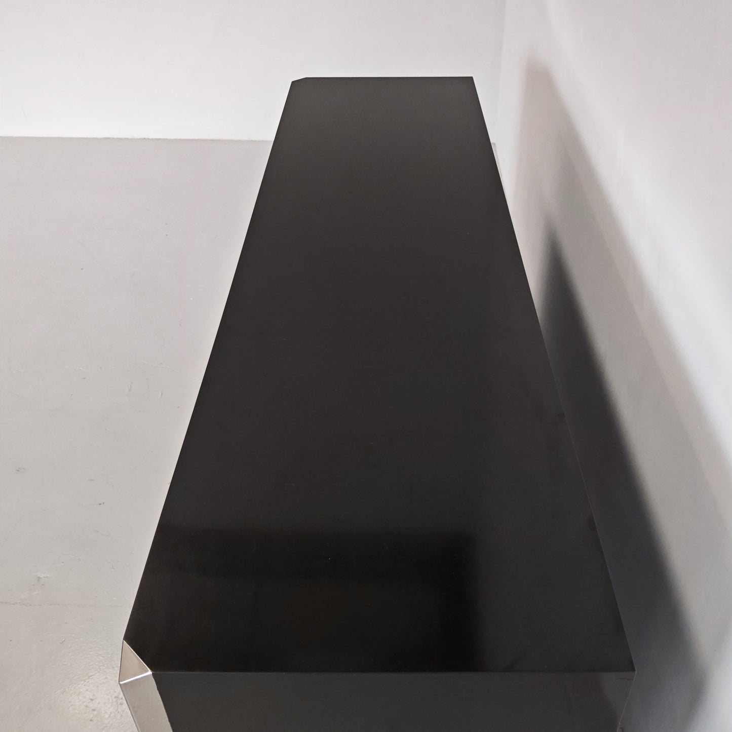 Sideboard Willy Rizzo per Mario Sabot anni 70 Nero