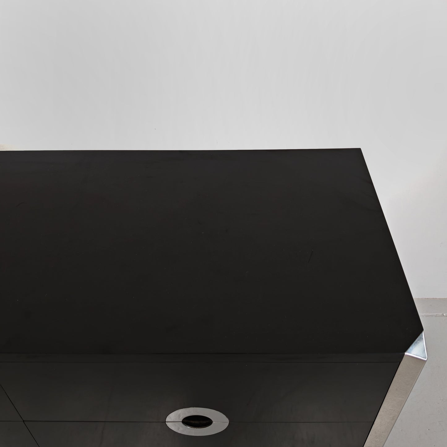 Sideboard Willy Rizzo per Mario Sabot anni 70 Nero