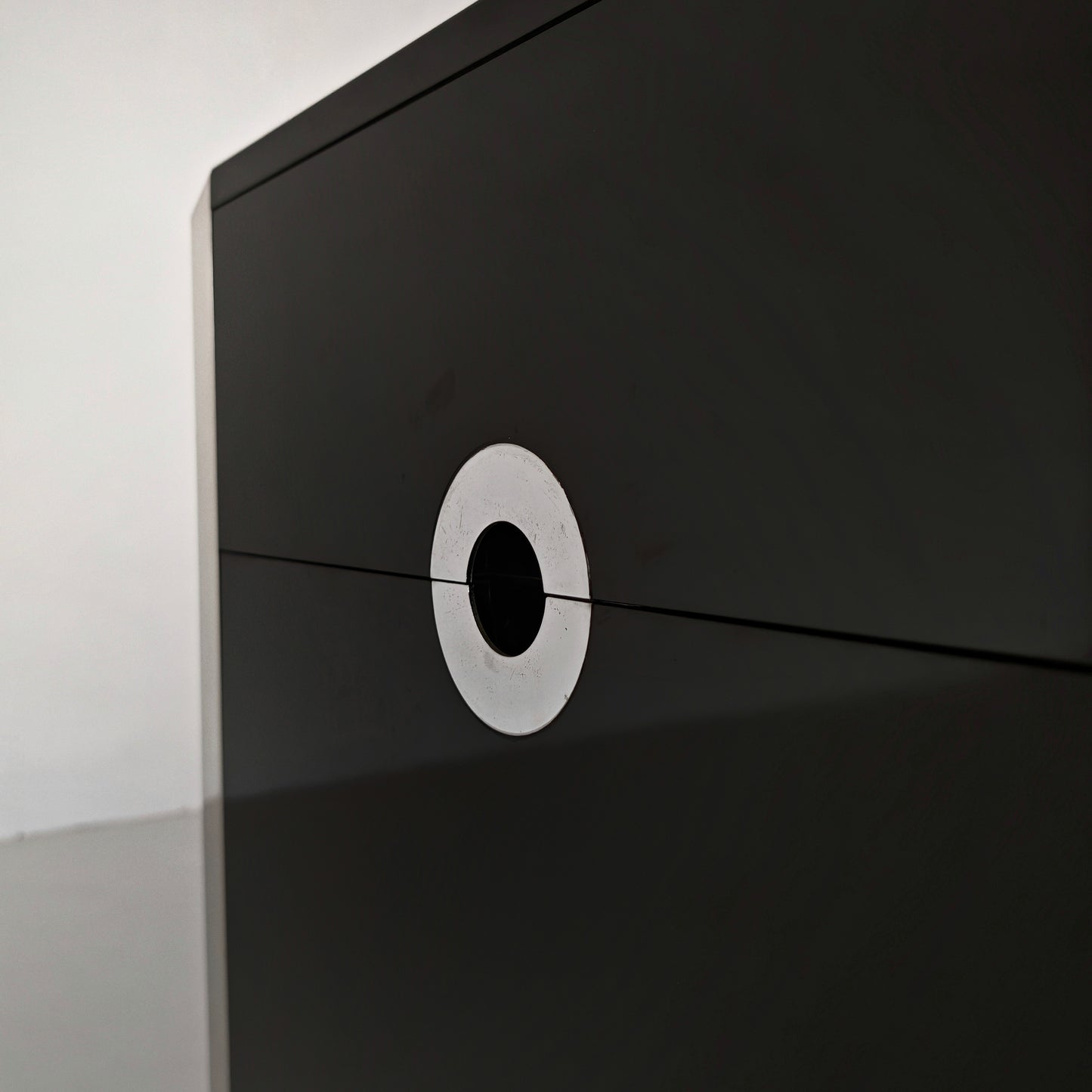 Sideboard Willy Rizzo per Mario Sabot anni 70 Nero