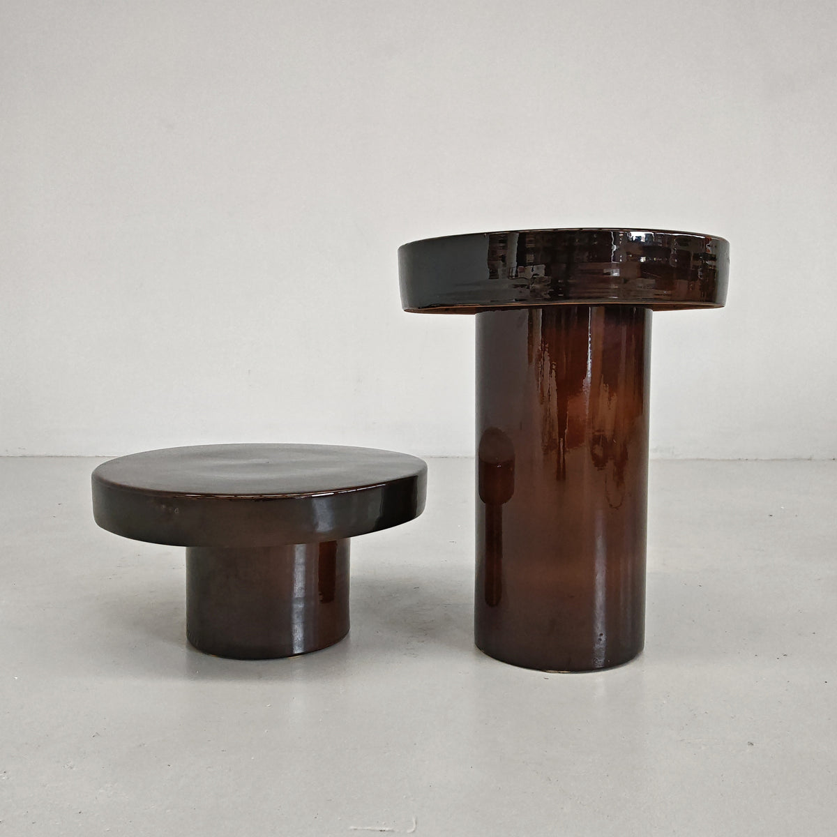 Table d’appoint en céramique « Terrae », Raffaello Biagetti, années 70 (grand modèle)