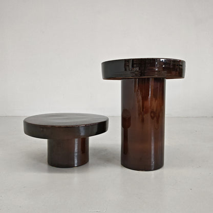 Table d’appoint en céramique « Terrae », Raffaello Biagetti, années 70 (grand modèle)
