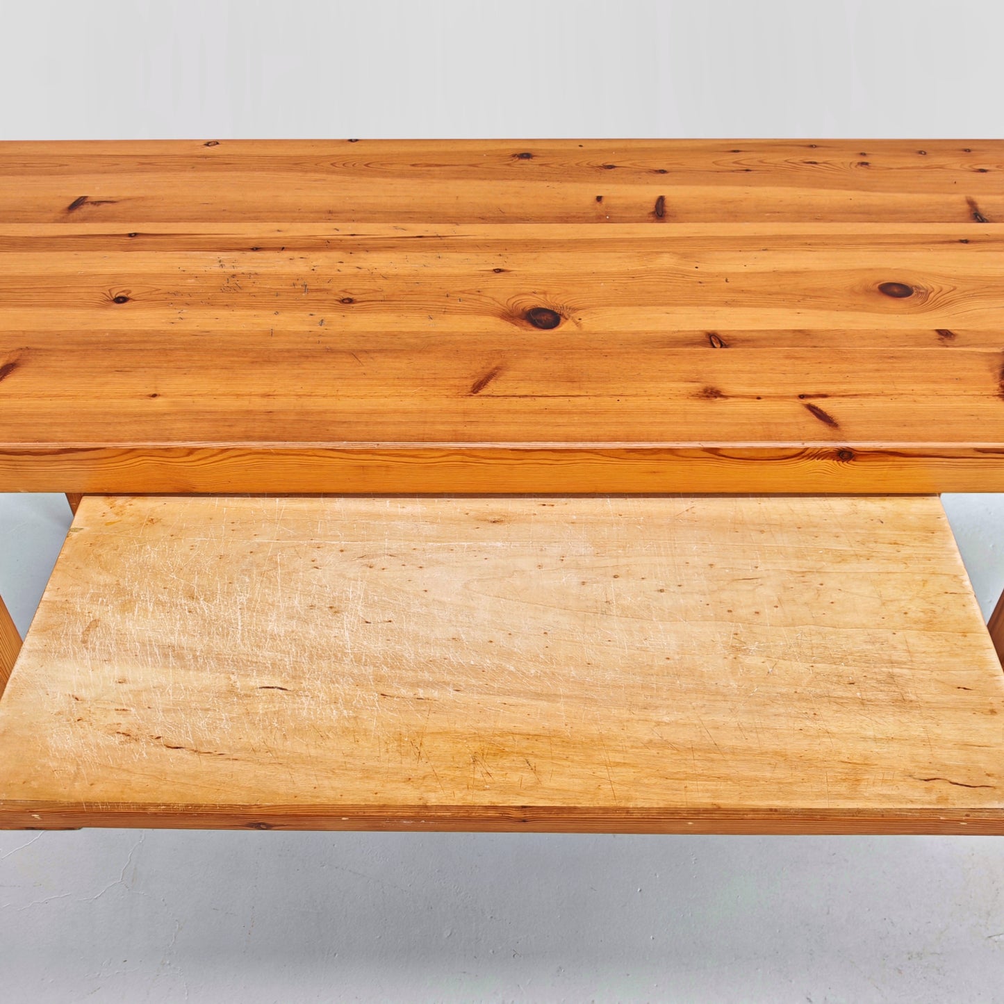 Tavolo rettangolare in legno  "Sine Loco" Raffaello Biagetti anni 70