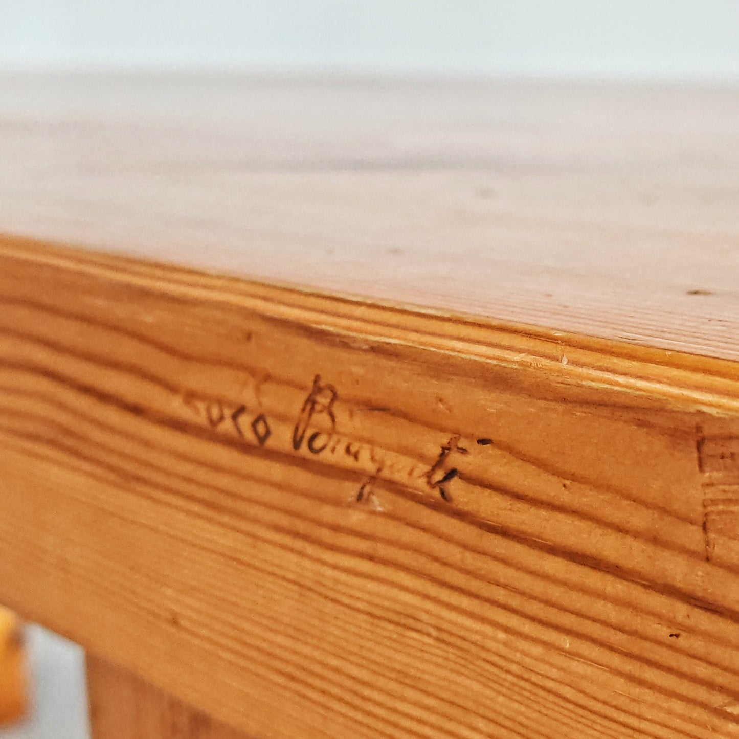 Tavolo rettangolare in legno  "Sine Loco" Raffaello Biagetti anni 70