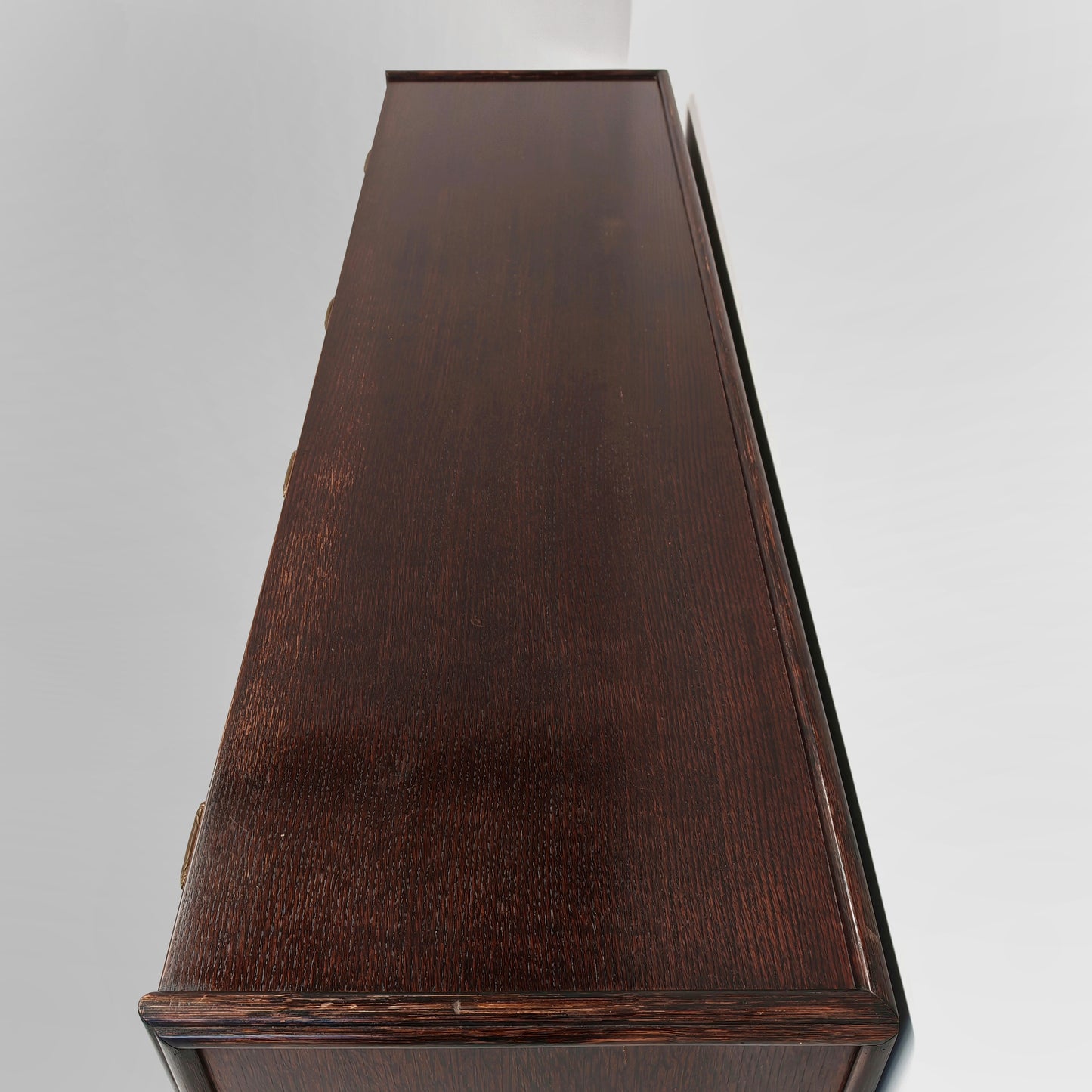 Cassettiera vintage di design  in legno esotico e bambù anni 70