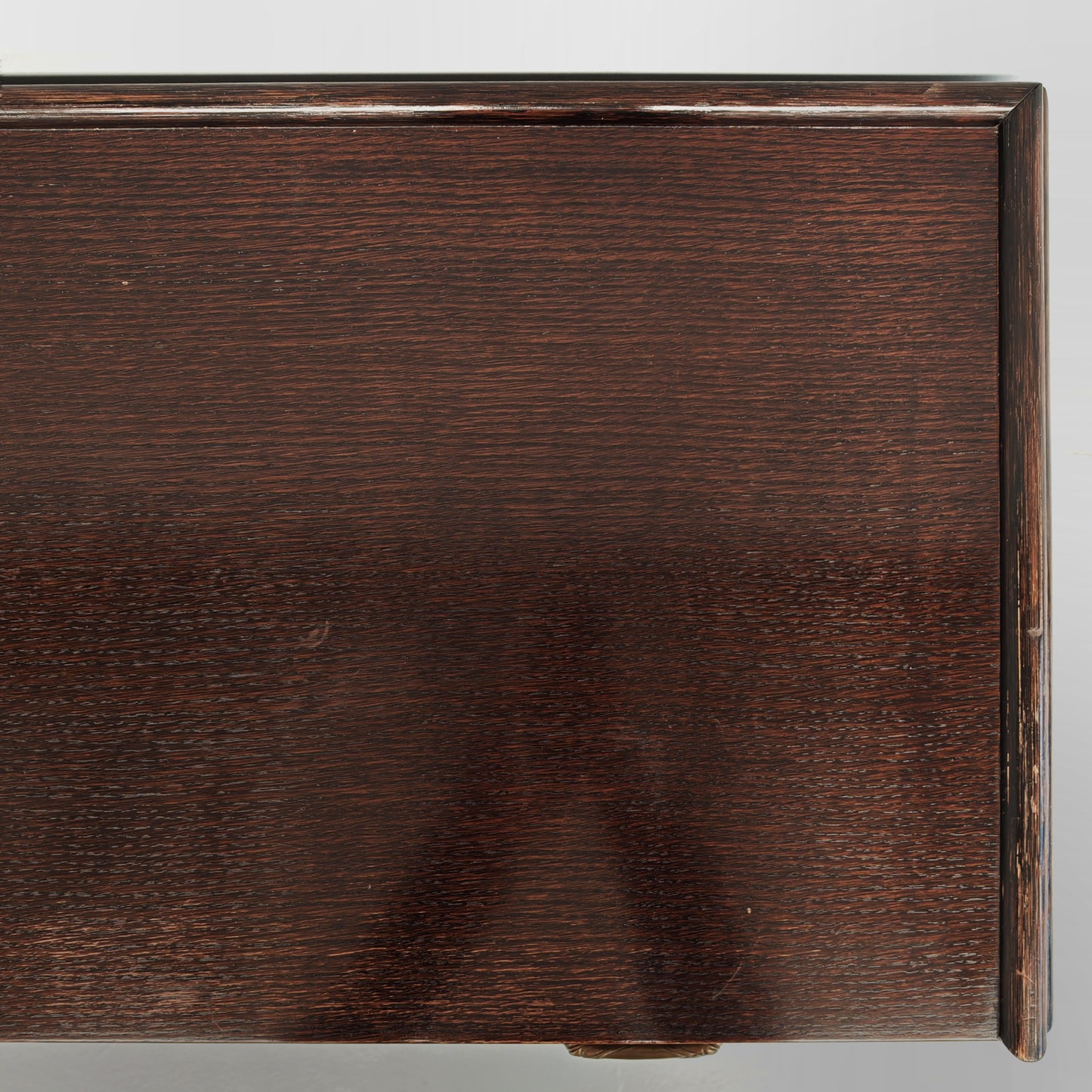 Cassettiera vintage di design  in legno esotico e bambù anni 70