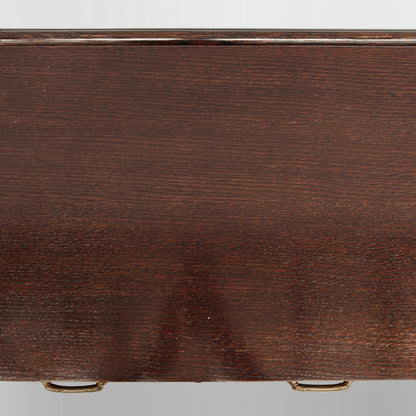 Cassettiera vintage di design  in legno esotico e bambù anni 70