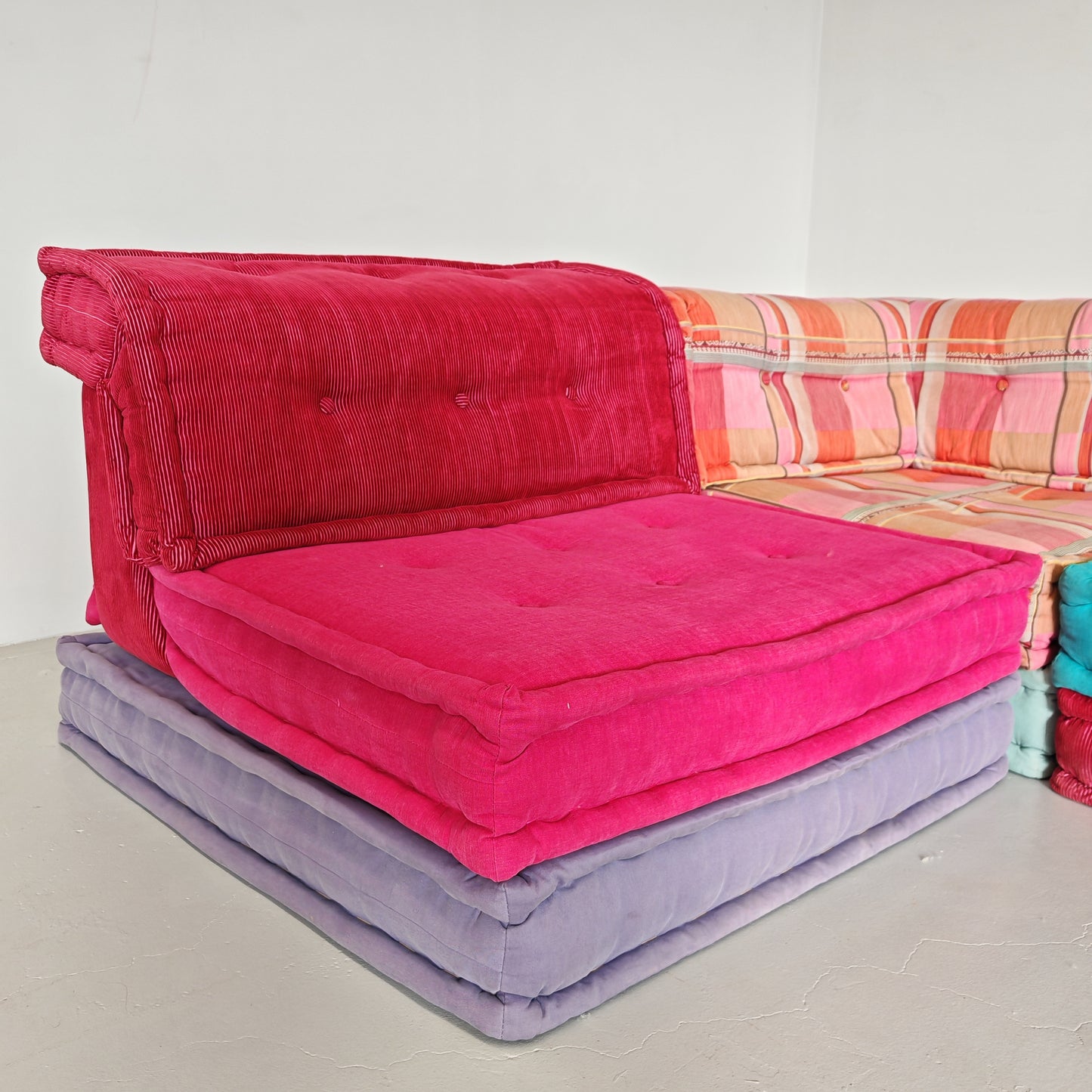 Divano modulare Mah Jong By Missoni, H. Hopfer per Roche Bobois 6 posti