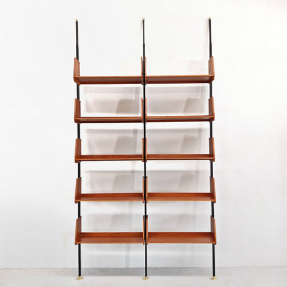 Bibliothèque suédoise Cielo Terra, design vintage des années 50/60