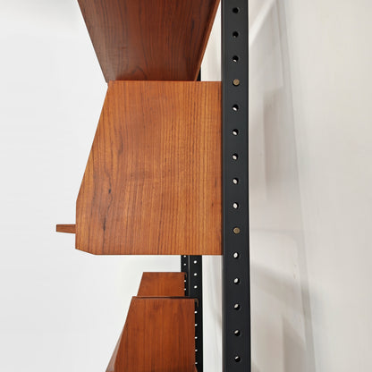 Bibliothèque suédoise Cielo Terra, design vintage des années 50/60
