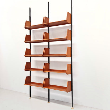 Bibliothèque suédoise Cielo Terra, design vintage des années 50/60