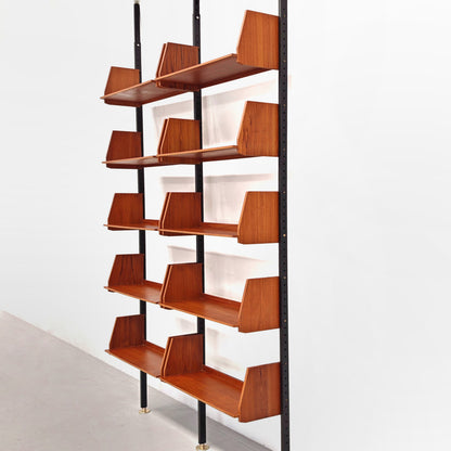 Bibliothèque suédoise Cielo Terra, design vintage des années 50/60