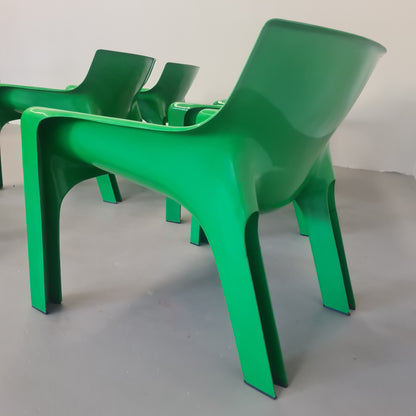 Fauteuil Vicario de Vico Magistretti pour Artemide, années 1970 (VERT)