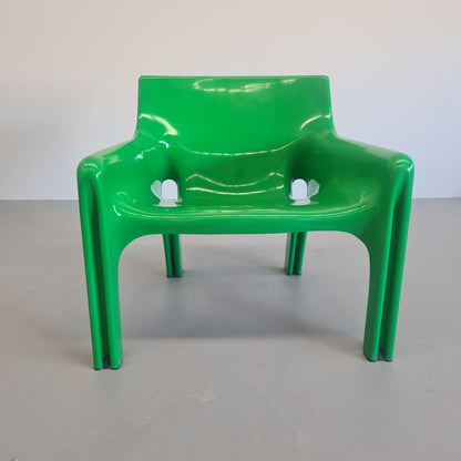 Fauteuil Vicario de Vico Magistretti pour Artemide, années 1970 (VERT)