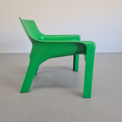 Fauteuil Vicario de Vico Magistretti pour Artemide, années 1970 (VERT)