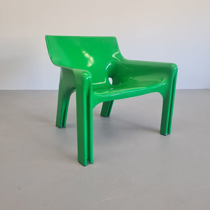 Fauteuil Vicario de Vico Magistretti pour Artemide, années 1970 (VERT)