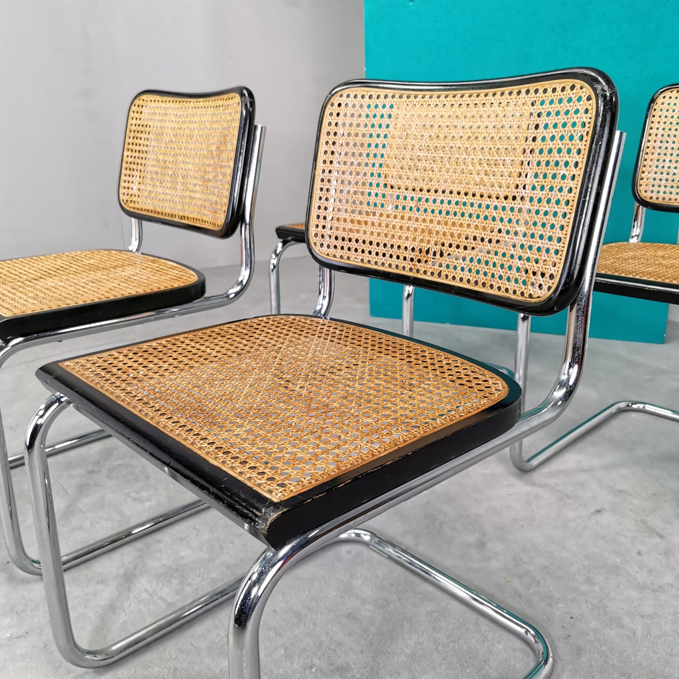4 sedie catilever Cesca vintage anni 70