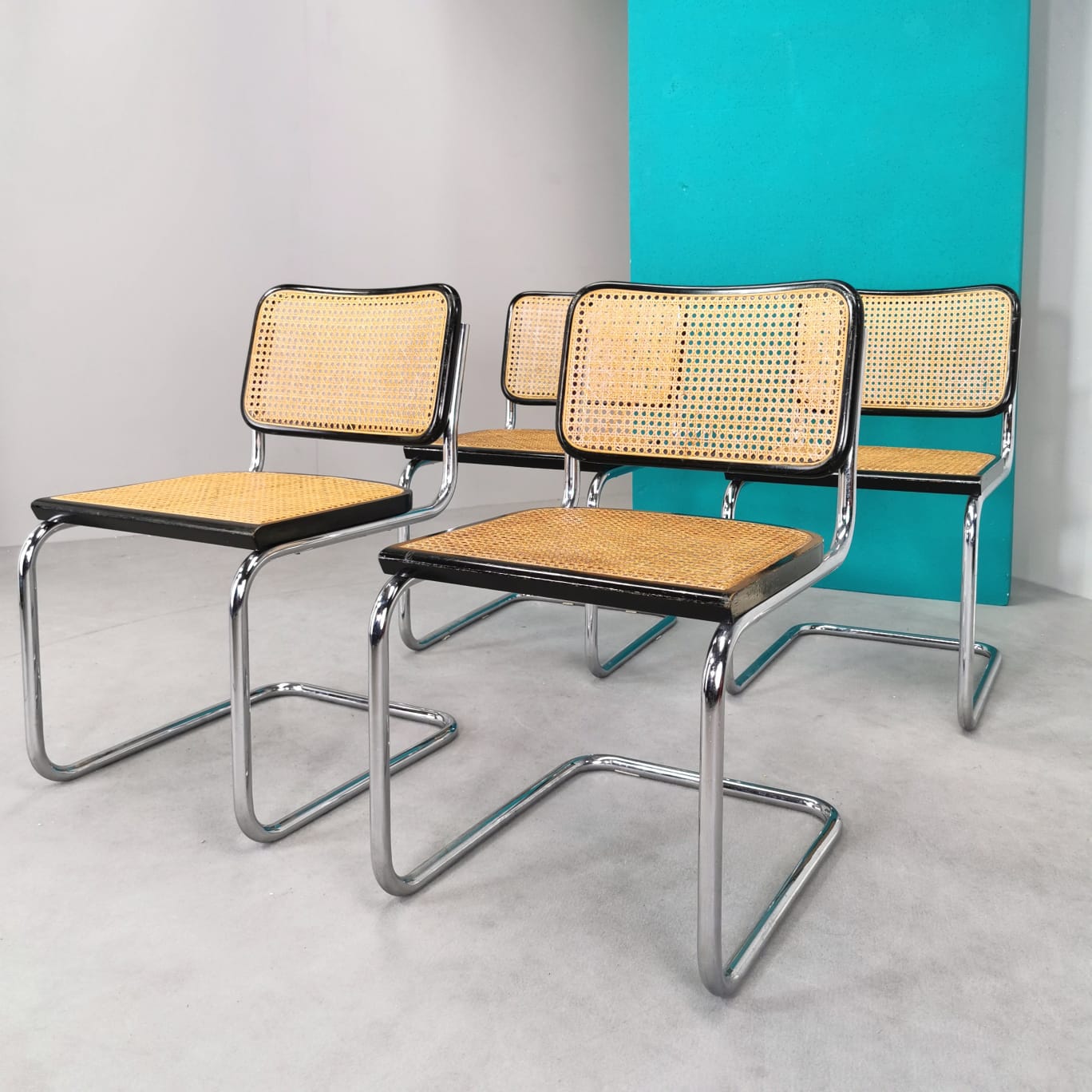 4 sedie catilever Cesca vintage anni 70