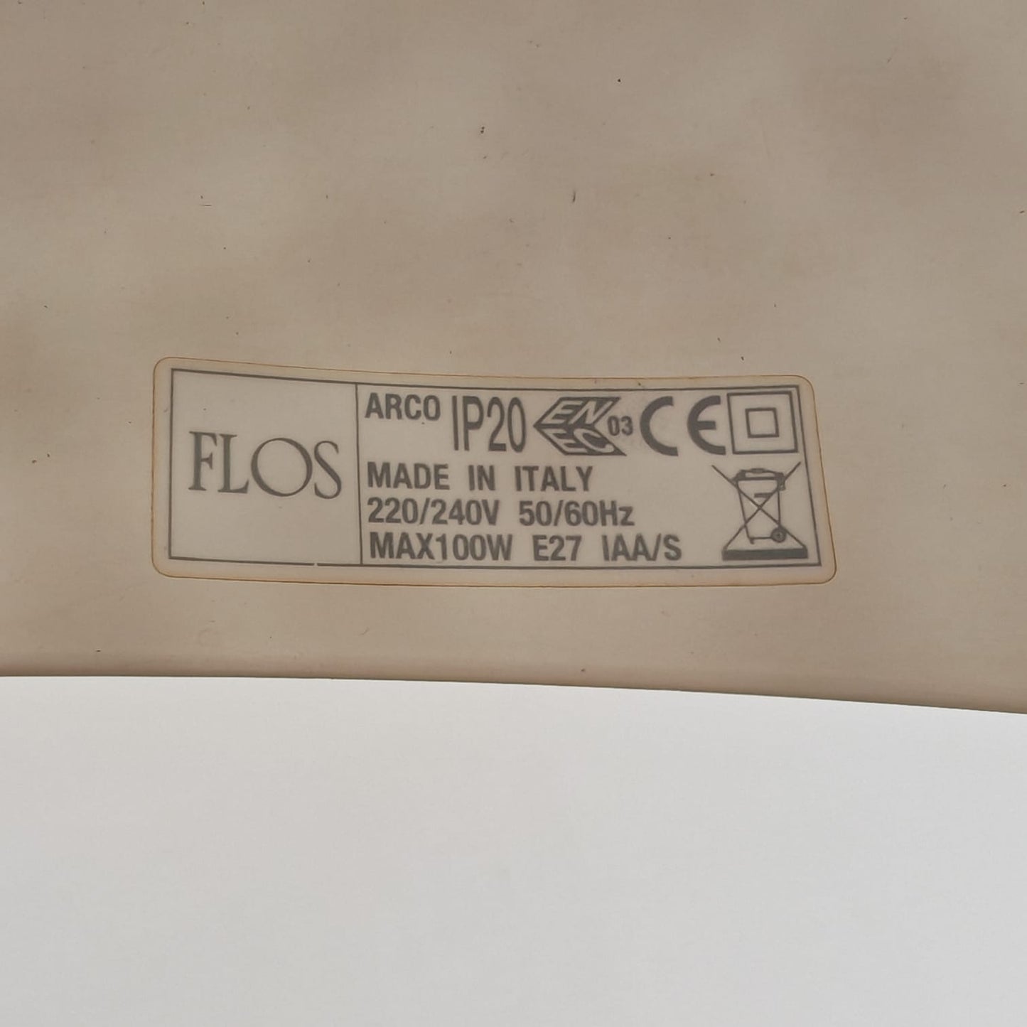 Lampada modello Arco, A&PG Castiglioni per Flos 1962