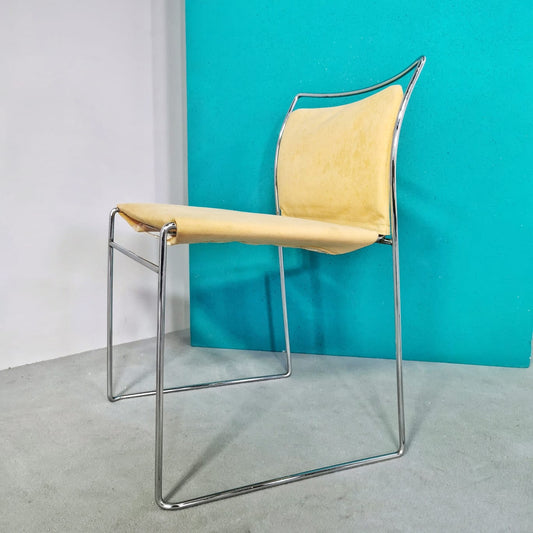 8 sedie Tulu gialle K. Takahama per Studio Simon 1970's