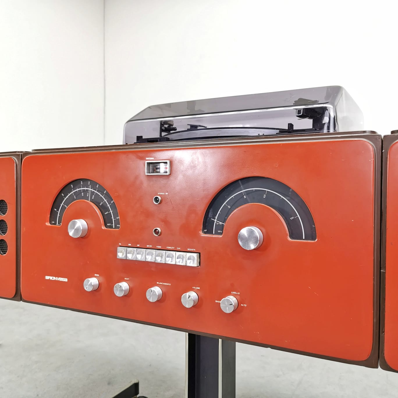 Mobile Radiofonografo Brionvega RR126 Rosso A&PG Castiglioni 1964