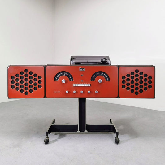 Mobile Radiofonografo Brionvega RR126 Rosso A&PG Castiglioni 1964